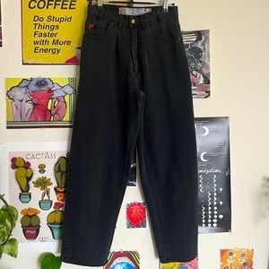 90’s Vintage black bugleboy goldcrest jeans.